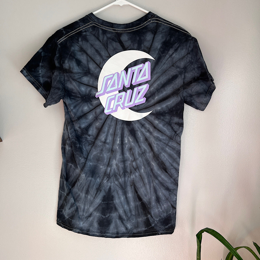 Santa Cruz Tie Dye Moon Graphic Tee