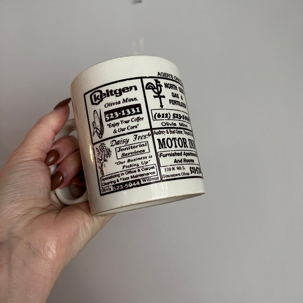 Vintage '93 Cafe Advertising Mug