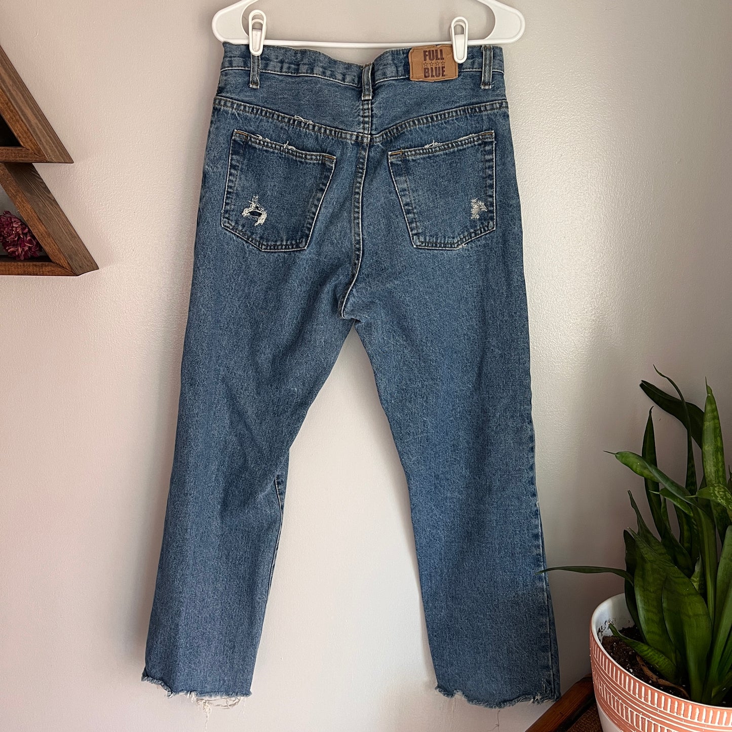 Vintage Boyfriend Fit Distressed Jeans