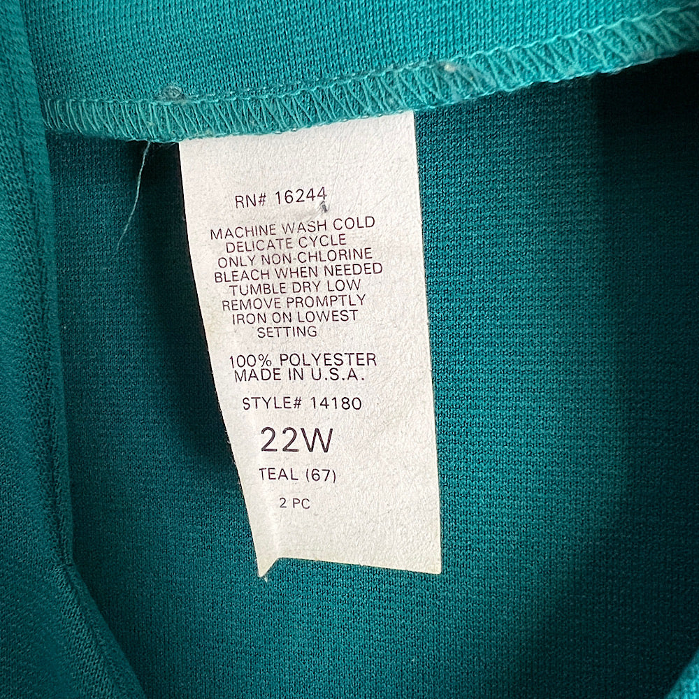 Vintage Teal Lightweight Blazer