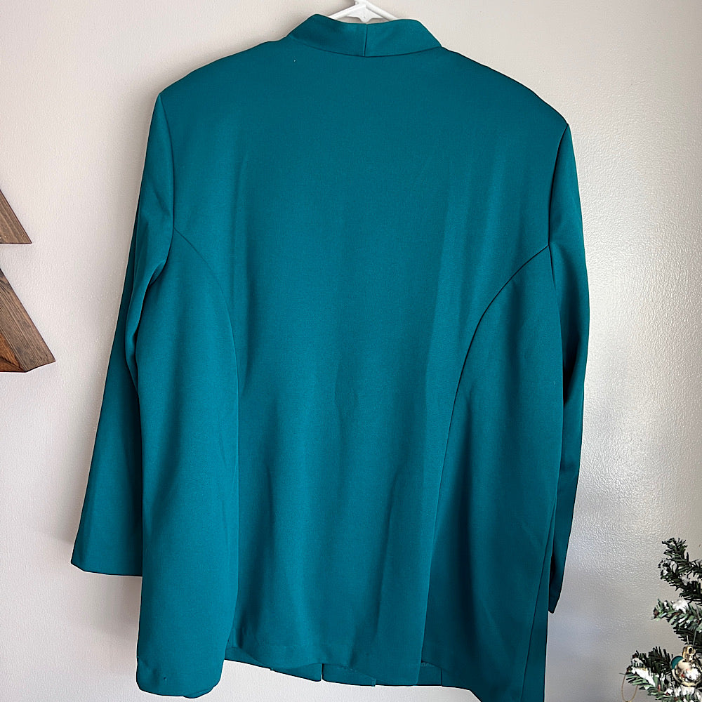 Vintage Teal Lightweight Blazer