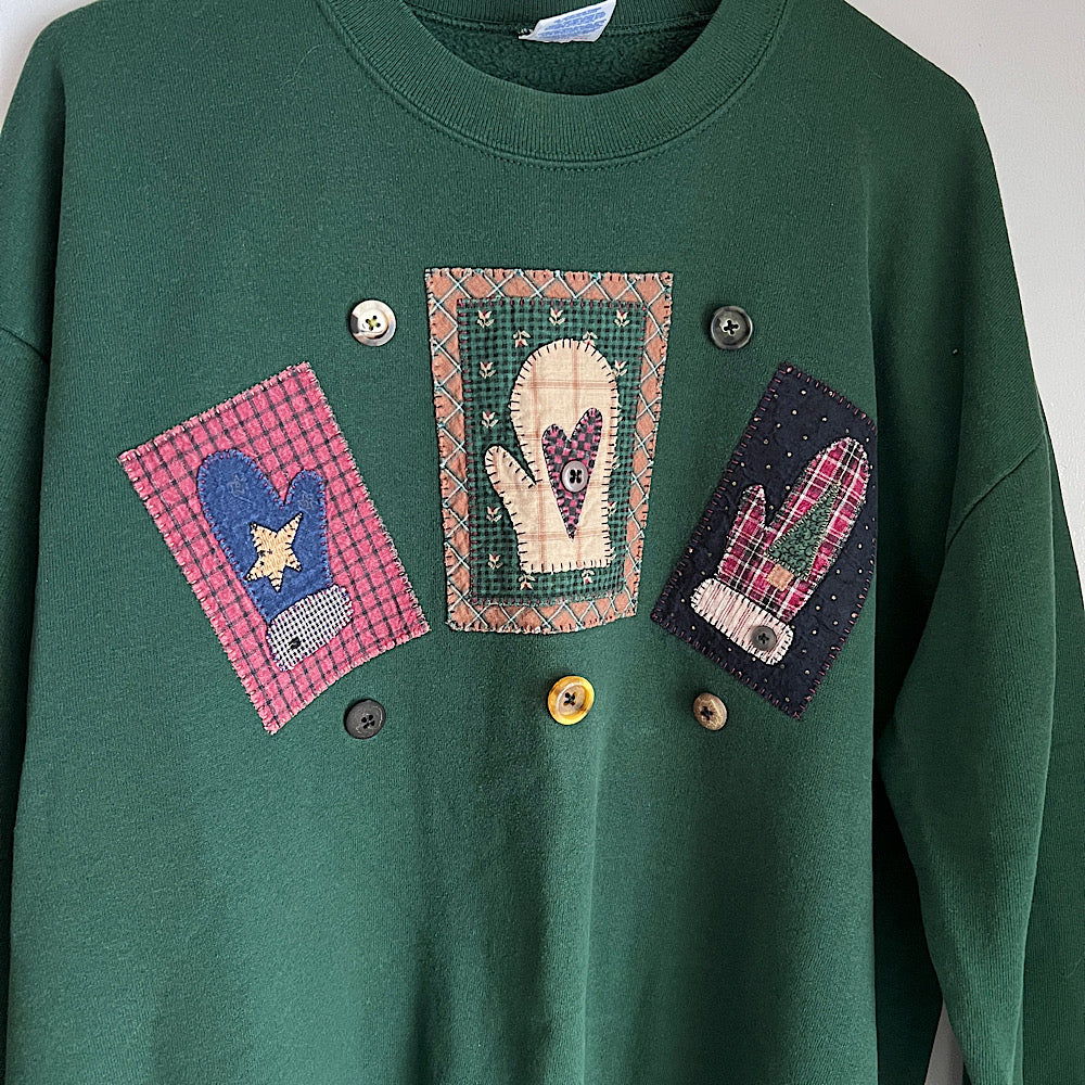 '90's Vintage Grandma Mittens Crewneck Sweatshirt