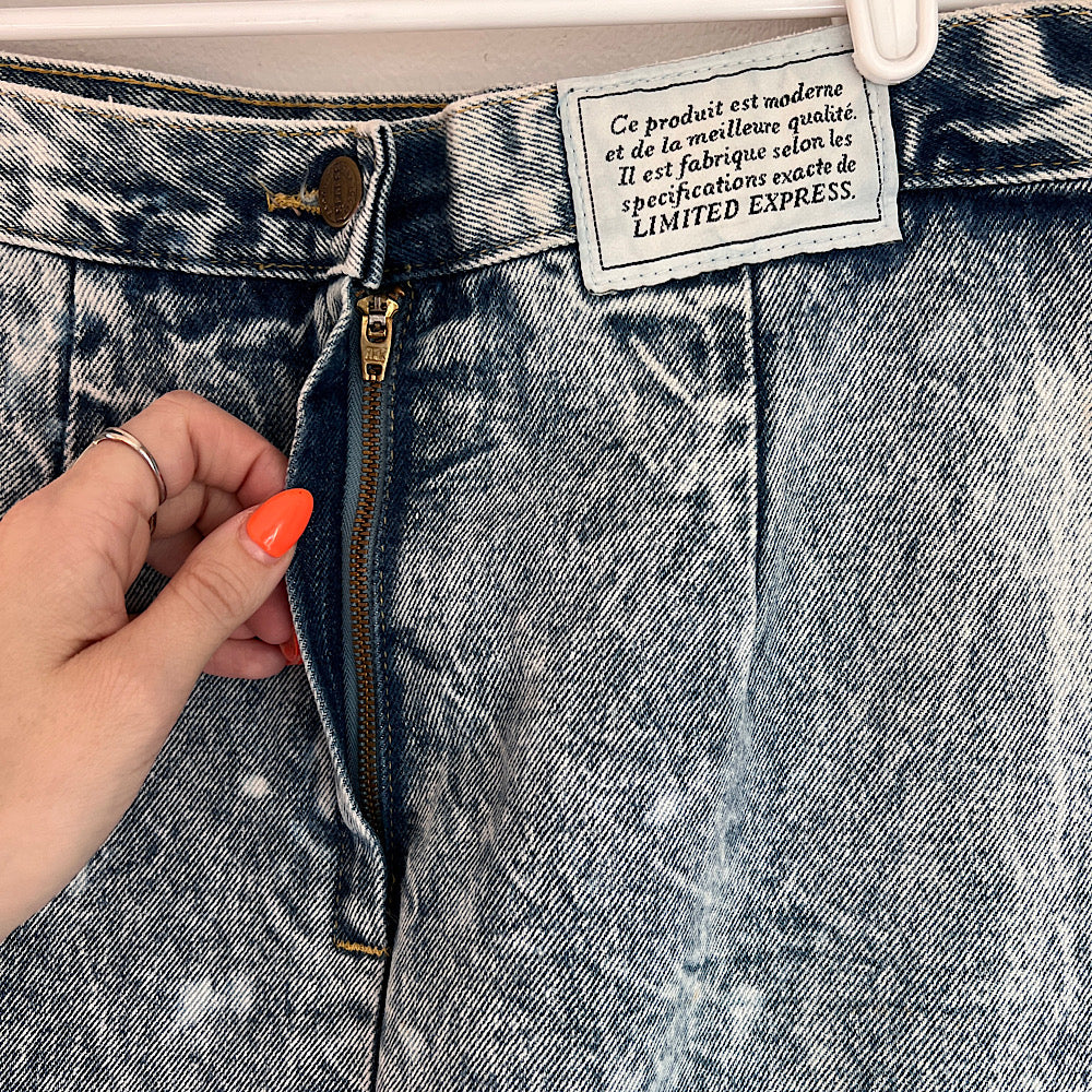 Vintage Limited Express acid wash Skirt