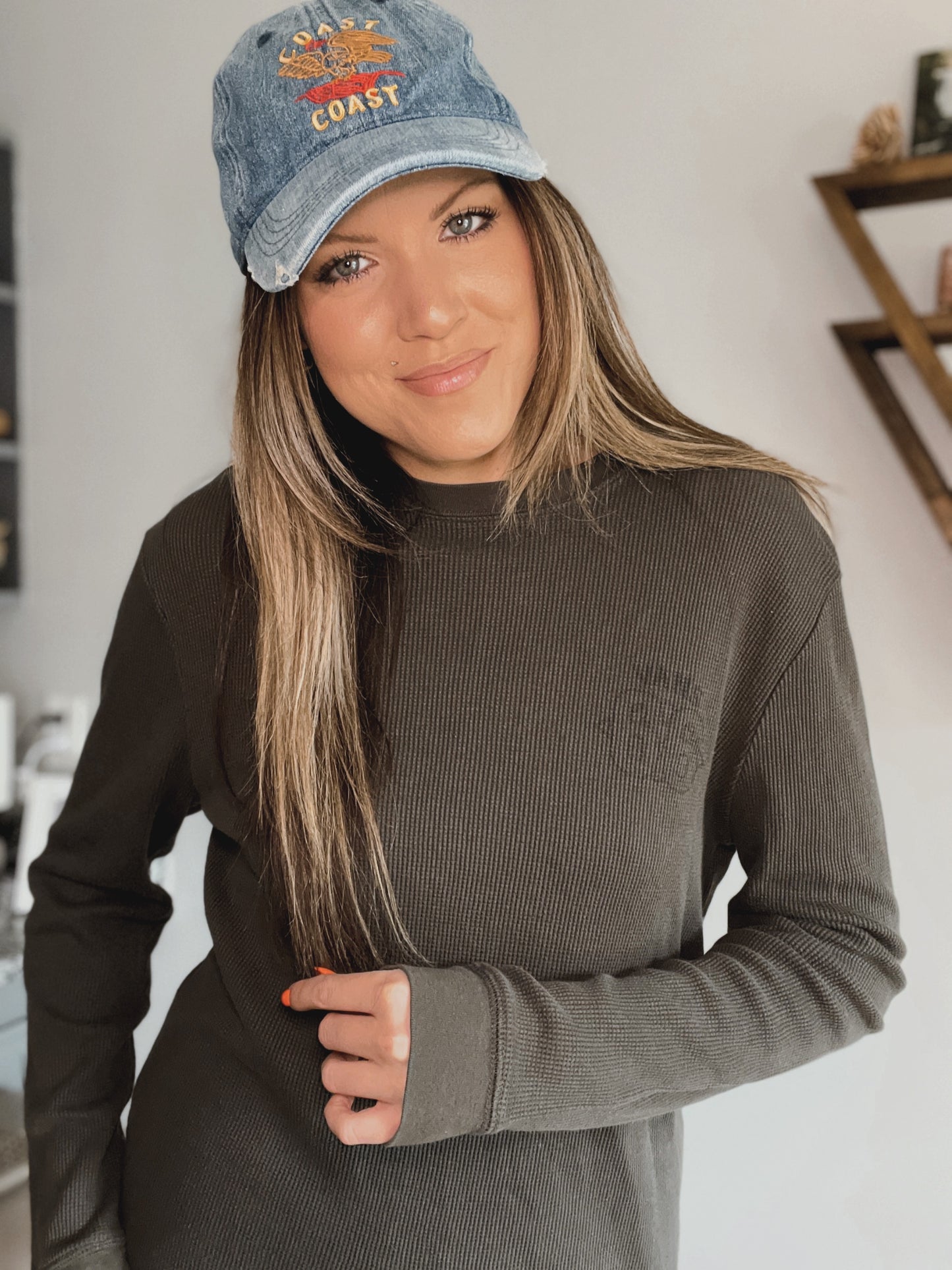 Coast to Coast Embroidered Denim Hat