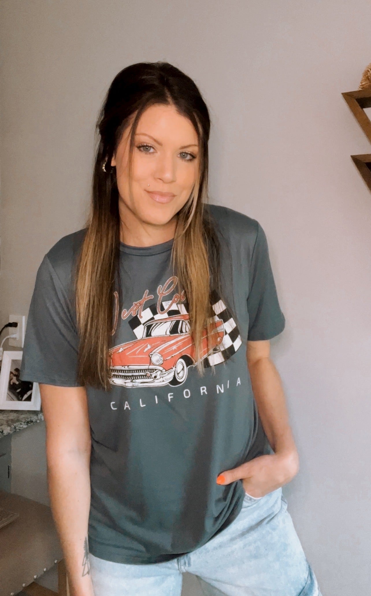 West Coast California Classic Car T-Shirt