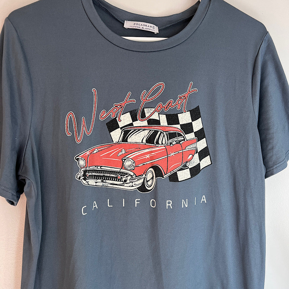 West Coast California Classic Car T-Shirt