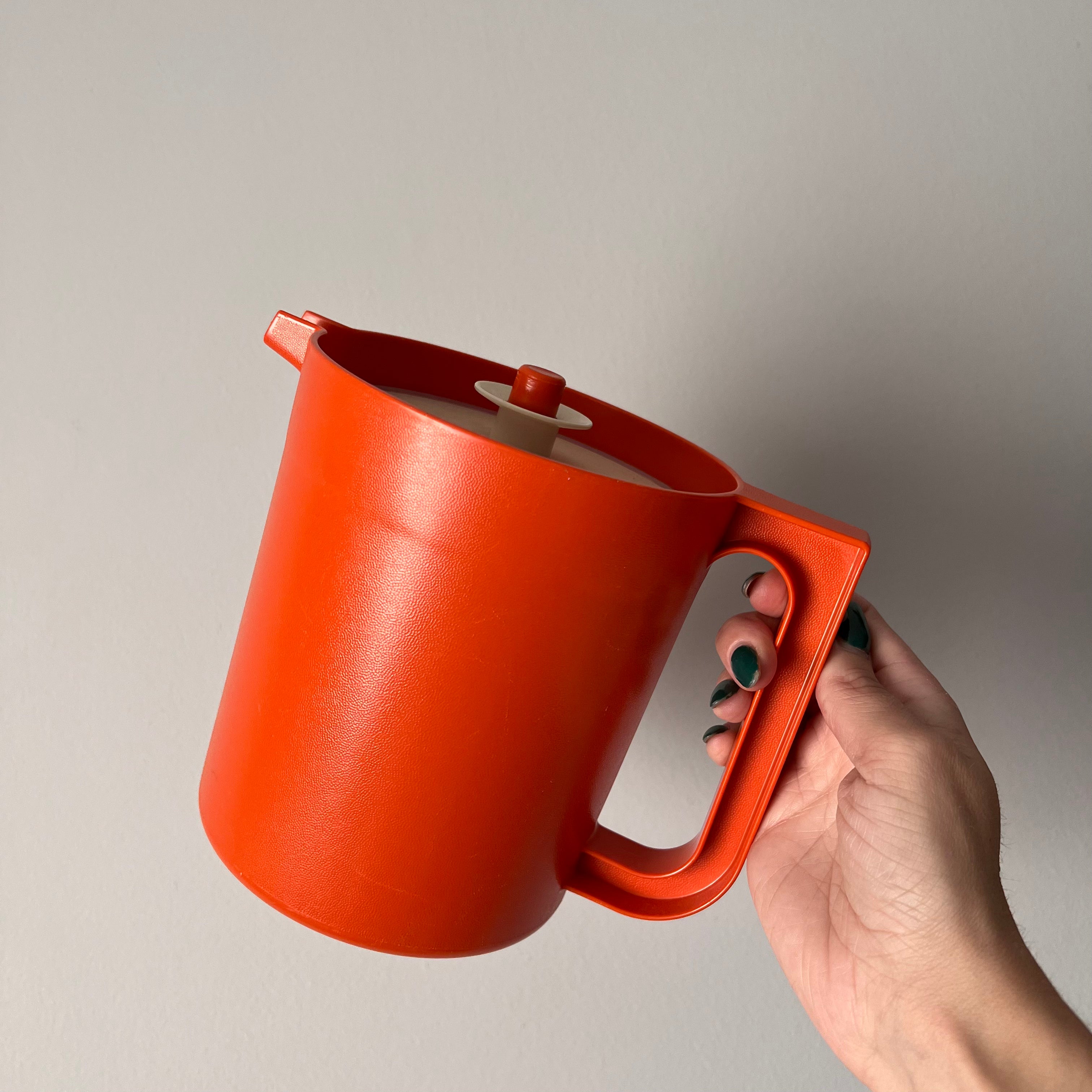 Vintage Tupperware Measuring Cups Set of 4 Orange