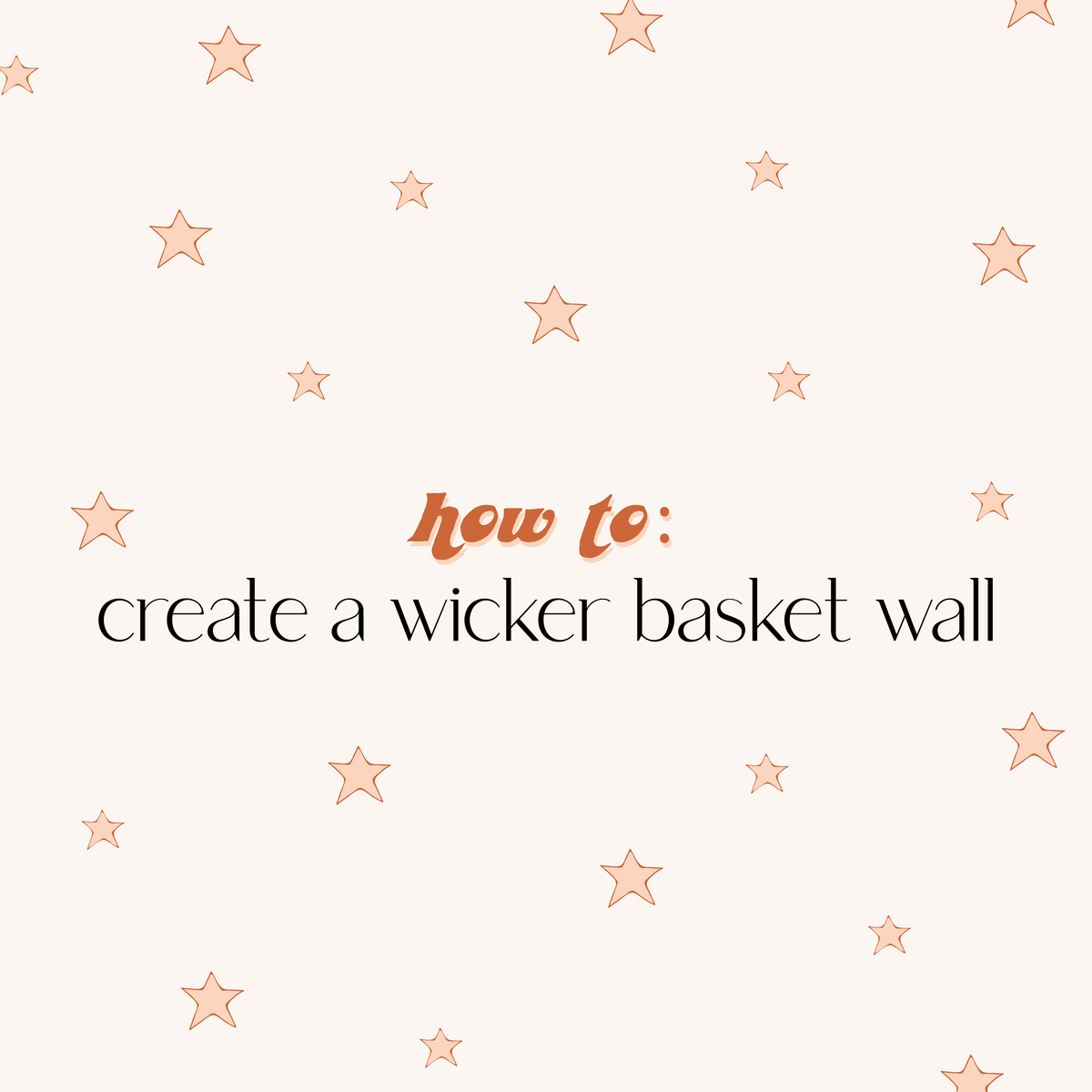 Minny Thrift | How to Create a Wicker Basket Wall