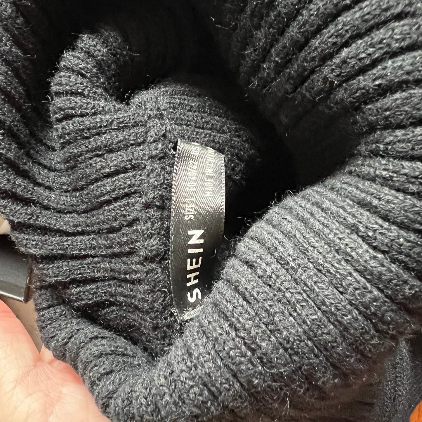 Black Turtleneck Cropped Sweater