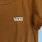 Vans Burnt Orange Checkerboard Logo Graphic Tee