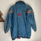 Vintage '80s Current Seen Denim Flannel Lined Jacket