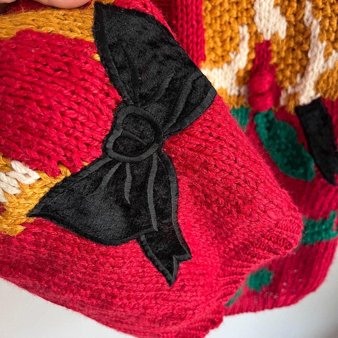 Vintage The Villager Christmas Knit Vest