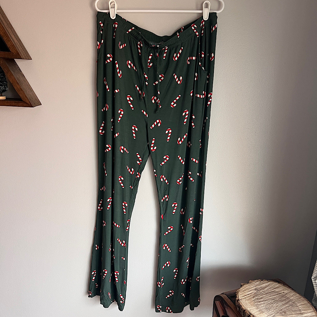 Forever French Candycane Christmas Pajamas Set