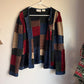 Vintage Blair Patchwork Button Cardigan Sweater