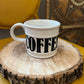 Speckled Cream & Black Large Coffee Mug