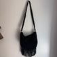 Suede Beaded Fringe Bag
