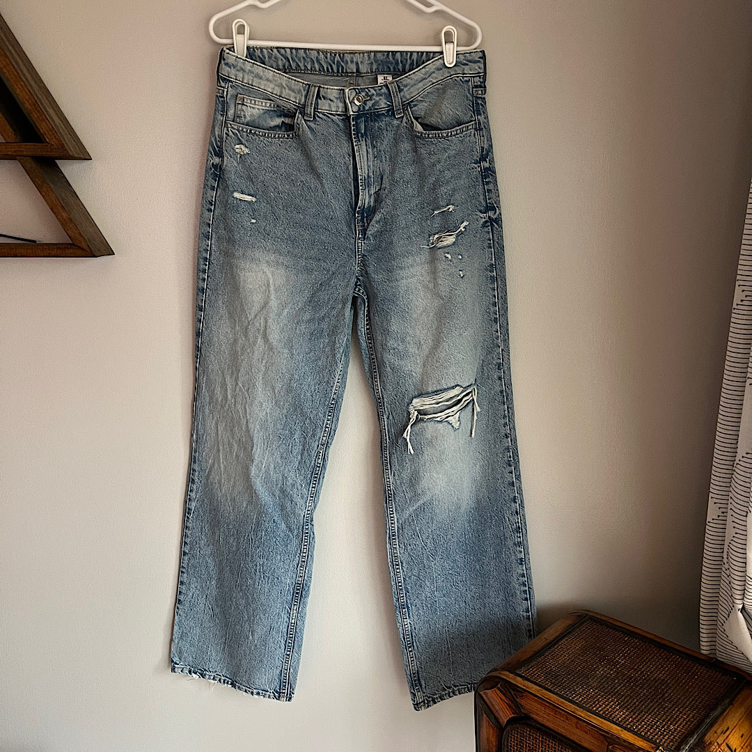 H&M &Denim Hi-Rise Wide Leg Jeans