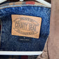 Vintage County Seat Flannel Lined Denim Jacket