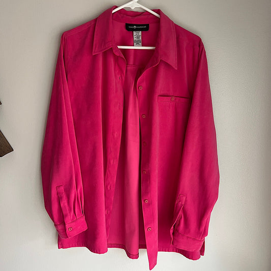 Vintage Sag Harbor Pink Button Up Shirt