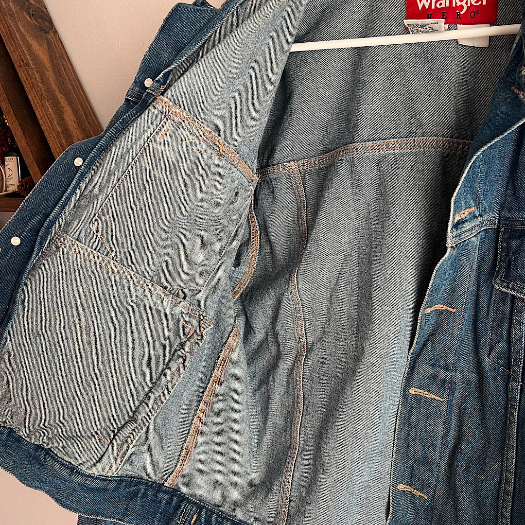 Vintage 90s Wrangler Hero Denim Jacket