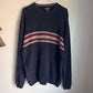 Vintage Cherokee Navy Striped Crewneck Sweater