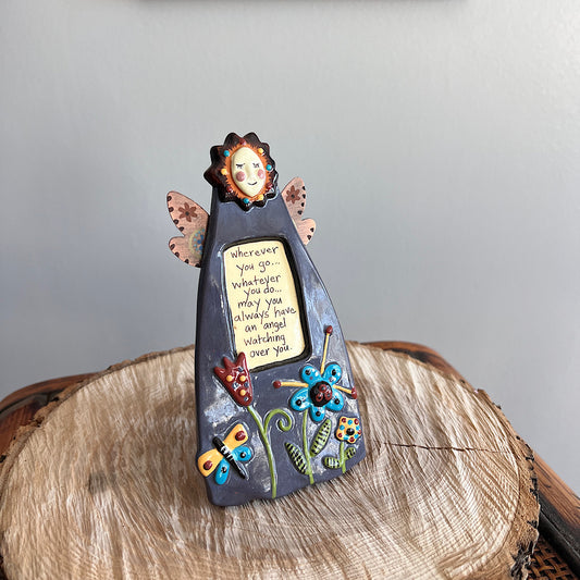 Natural Life Angel Quote Ceramic Standing Decor