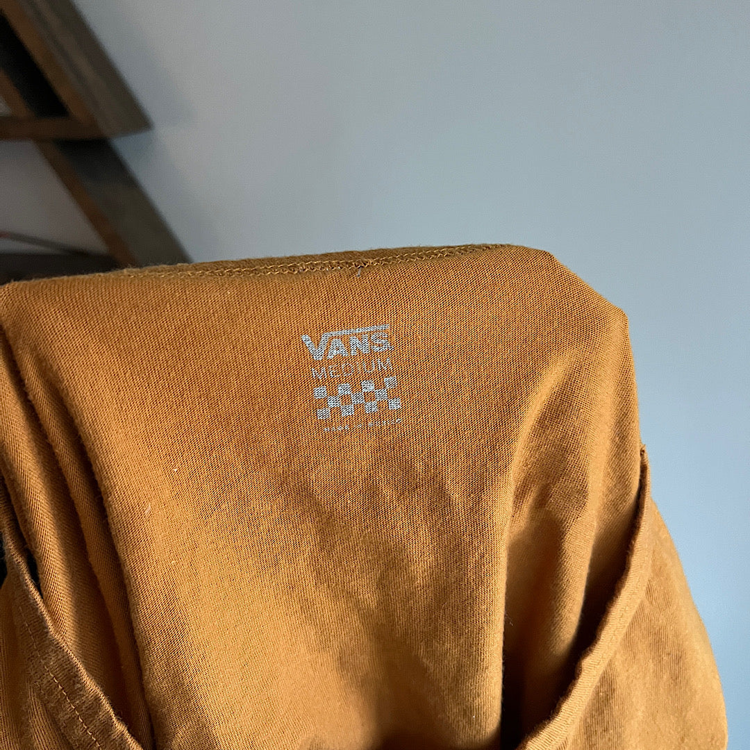 Vans Burnt Orange Checkerboard Logo Graphic Tee