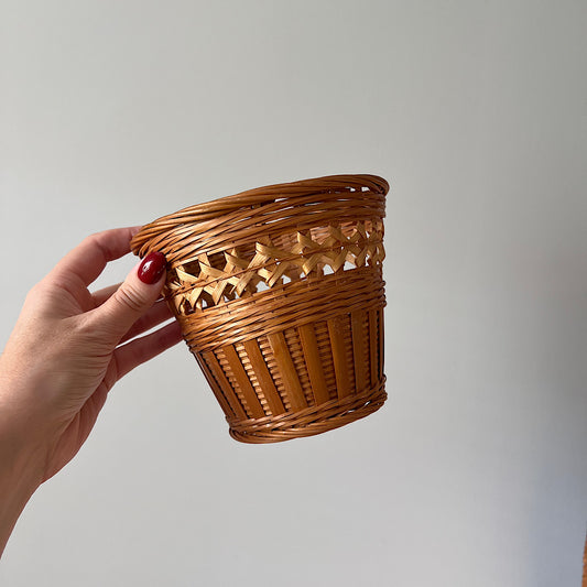 Vintage Mini Wicker Basket