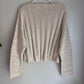 LA Hearts Cream Ribbed Sweater