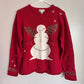 Vintage Northern Isles Snowman Embroidered Crewneck Sweater