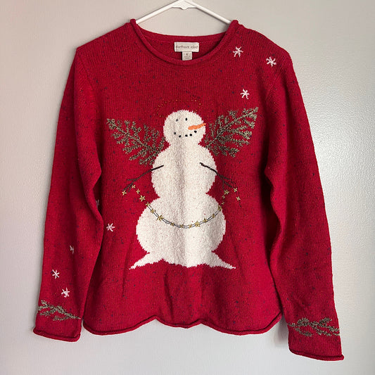 Vintage Northern Isles Snowman Embroidered Crewneck Sweater