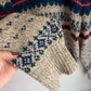 Vintage Fair Isle Wool Knit Sweater
