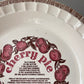 Vintage 80s Royal China Cherry Pie Recipe Plate Dish