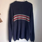 Vintage Cherokee Navy Striped Crewneck Sweater