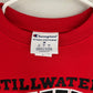 Stillwater Ponies Champion Embroidered Red Crewneck Sweatshirt
