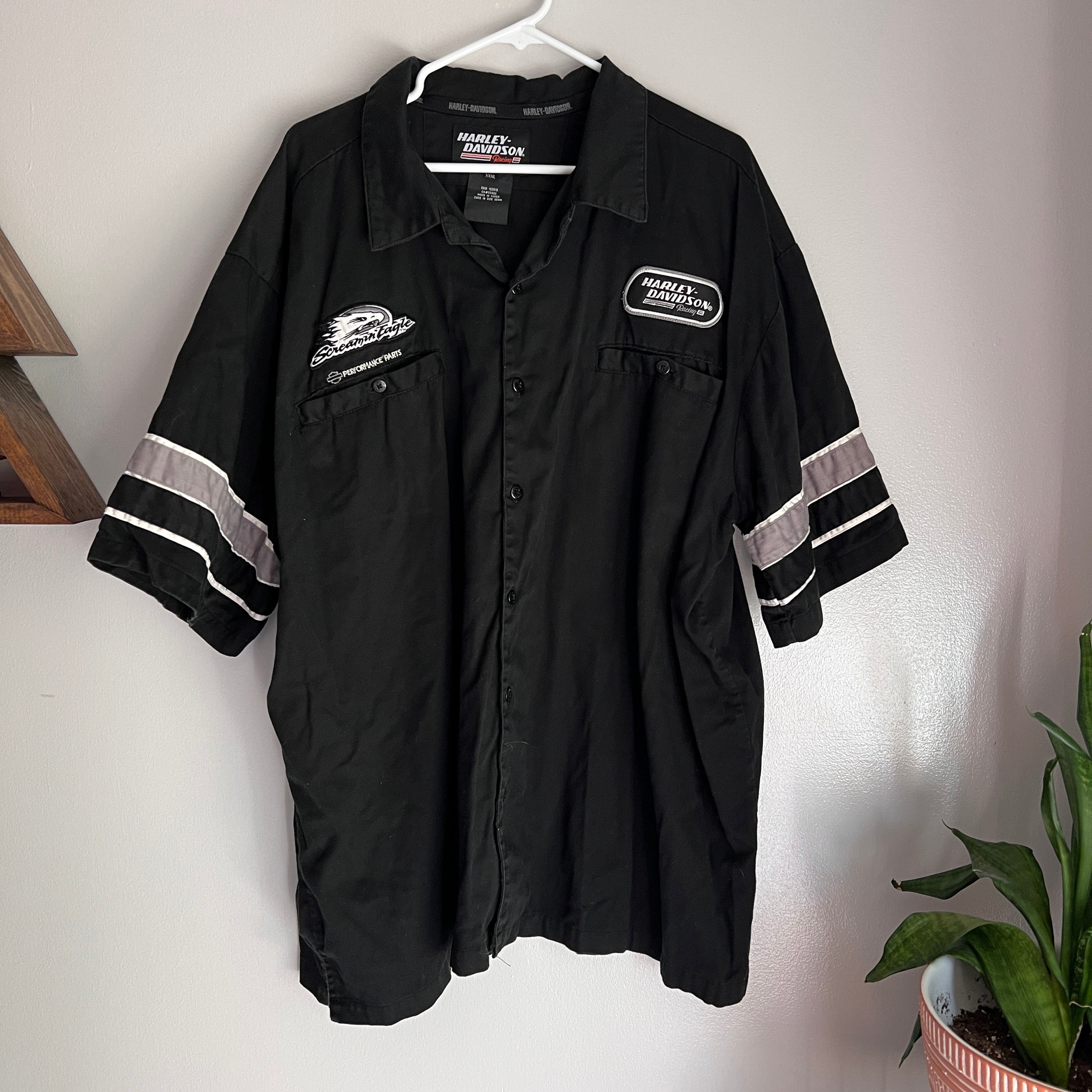 Harley davidson button up sales shirts