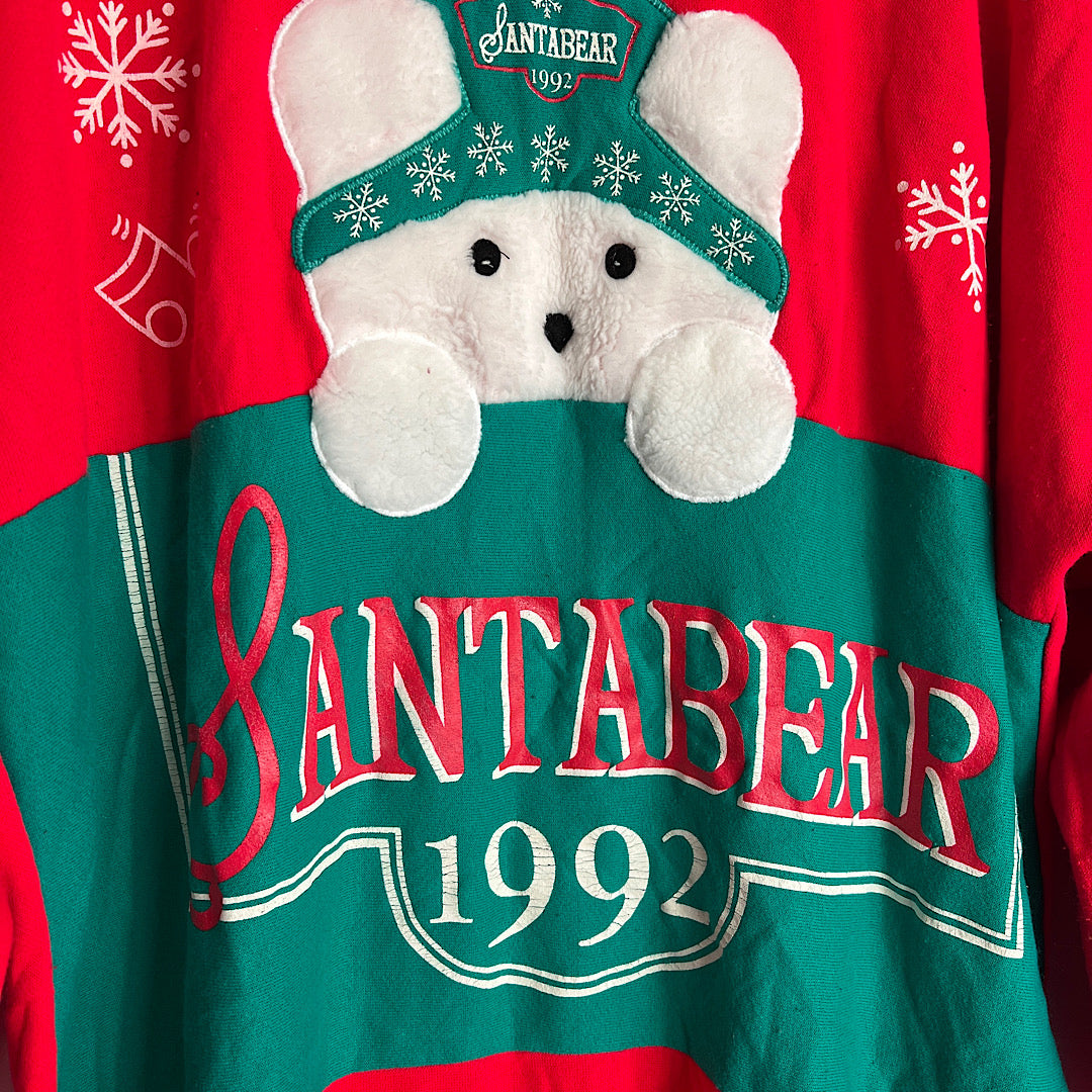 Vintage 1992 Dayton's Santabear Christmas Nighty Sweatshirt