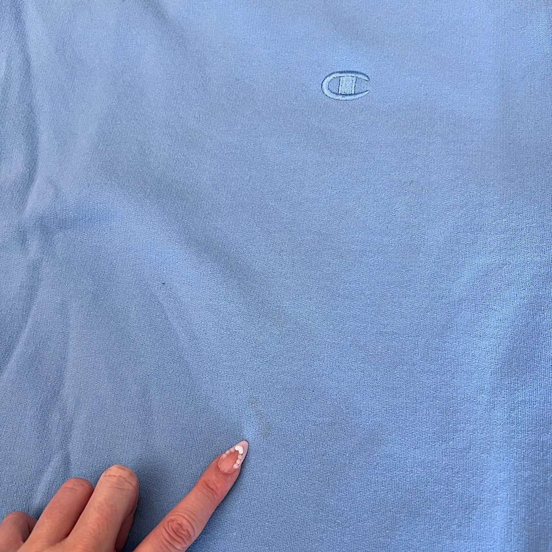 Champion Embroidered Crewneck Light Blue