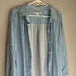 Vintage Liz Claiborne Blue and White Striped Lightweight Button Up Shirt