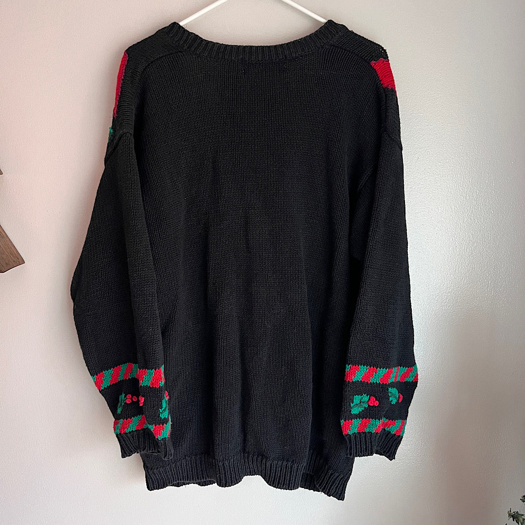 Vintage Jennifer Moore Jingle Bell Christmas Cardigan Sweater