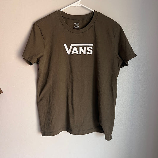 Vans Olive & White Graphic Tee