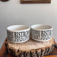 Vintage HH French Bistro Ceramic Soup Mugs