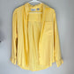 Vintage Christopher & Banks 90s Mom Butter Yellow Button Up Shirt