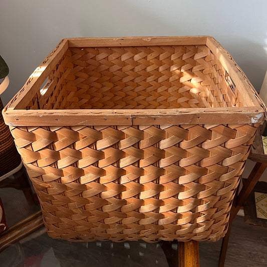 XL Square Wicker Basket - LOCAL PICKUP ONLY