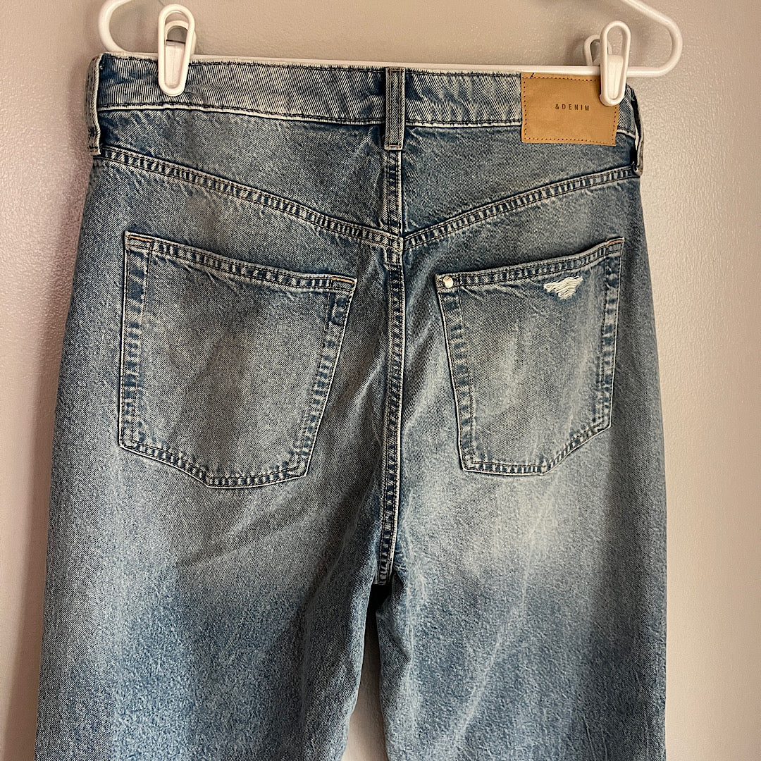 H&M &Denim Hi-Rise Wide Leg Jeans