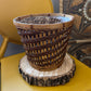 Vintage Wicker Plastic Lined Plant Basket