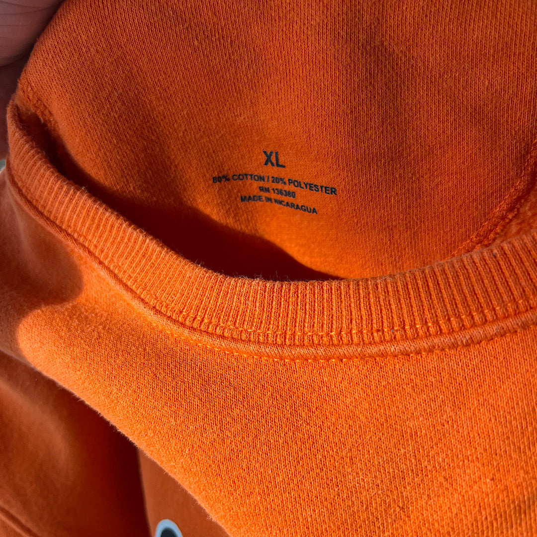 Minnesota Neon Orange and Black Crewneck Sweatshirt