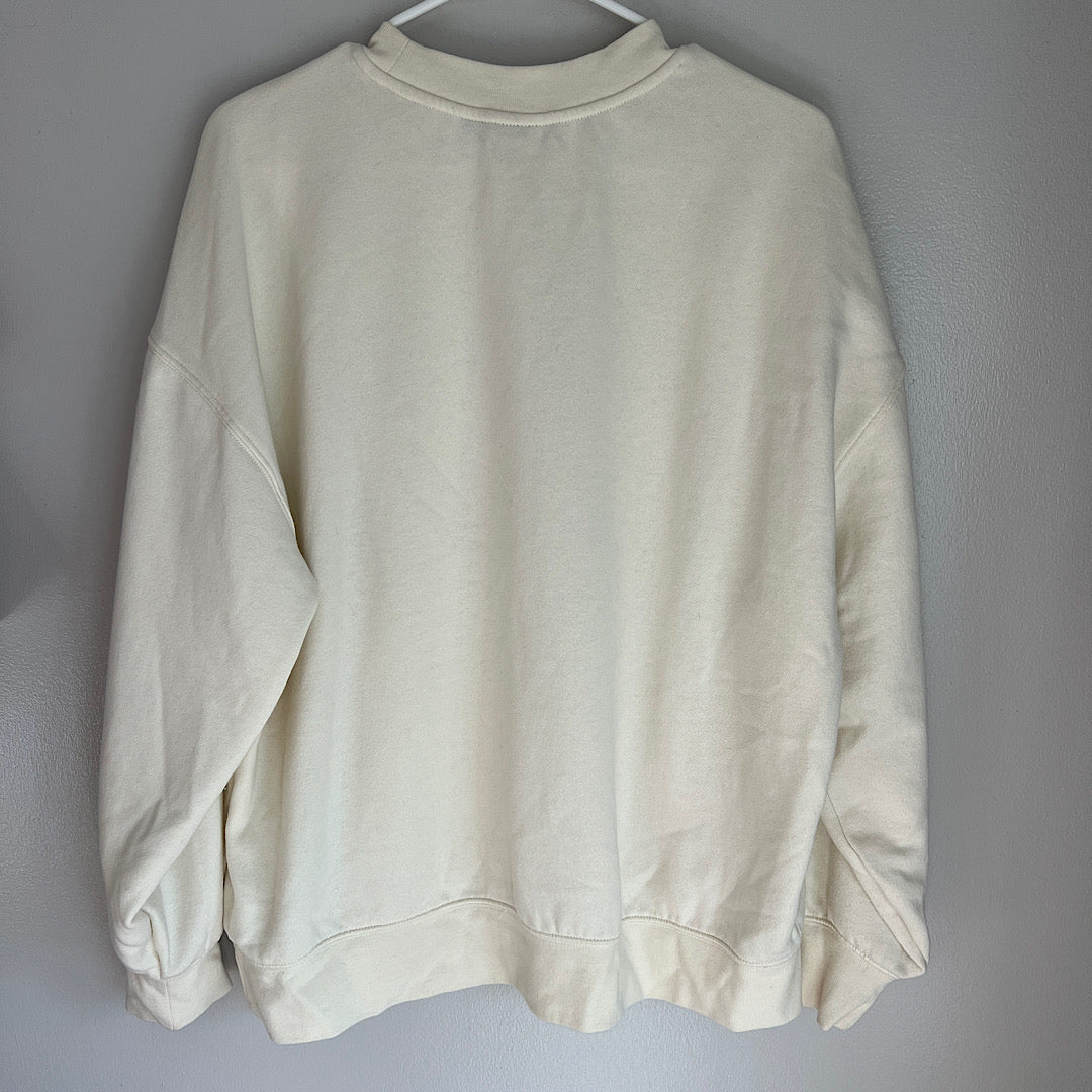 Vans Off The Wall Minds Eye Flower Cream Crewneck Sweatshirt