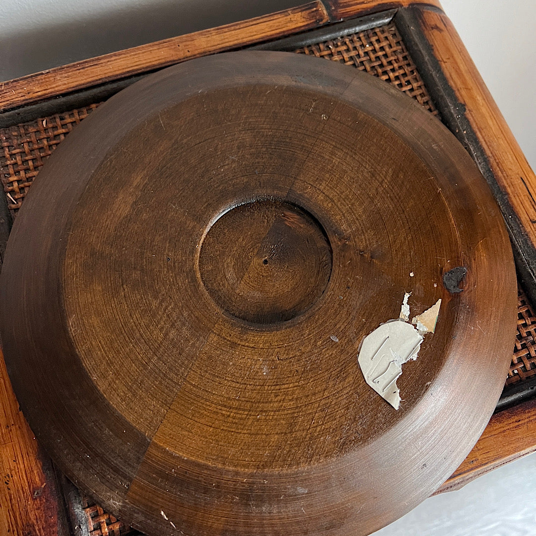 Large Floral Wooden Tray