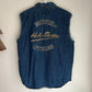 Vintage Harley Embroidered Denim Vest